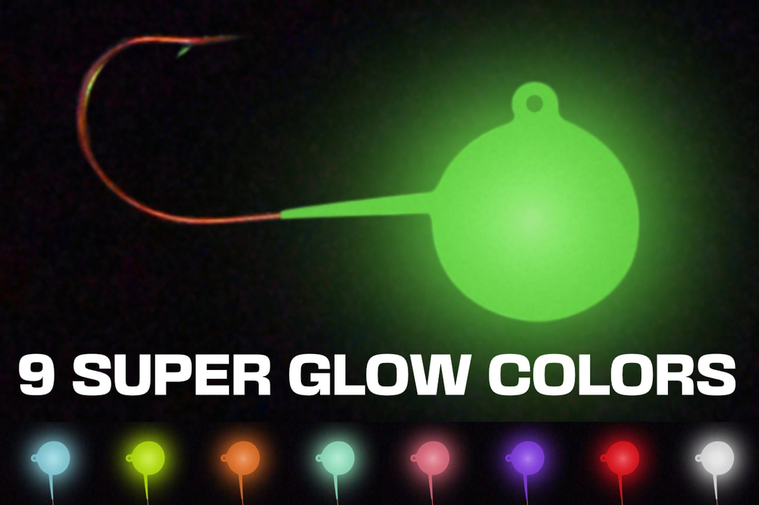 Super Glow & Pout Pounder Jigs - Big Nasty Tackle